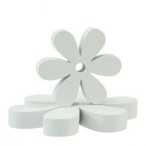 Product Scatter decoration wooden table decoration white flowers Ø2cm–6cm 20pcs