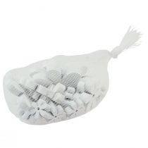 Product Scatter decoration wooden table decoration white flowers Ø2cm–6cm 20 pcs