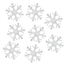 Product Scatter decoration snowflakes white 3.5cm 120 pcs