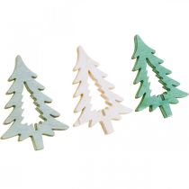 Product Scatter decoration Christmas tree green 4 cm 72 pcs