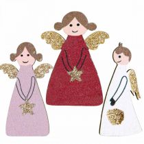 Product Wooden angel scatter decoration angel decoration 4.5×3cm 72 pcs