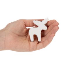 Product Wooden elk decorative figure, standing, Christmas scatter decoration, 6cm, 8 pieces