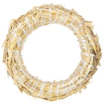 Product Straw wreath blank, straw wreath base, straw ring 15/3cm, 2 pieces