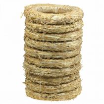 Product Natural straw wreath 35cm, wreath base for decorative wreaths, Advent wreath &amp; year-round decoration, set of 10