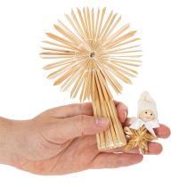 Product Straw Star Set Christmas Tree Ornaments Figures and Stars 35pcs