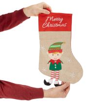 Product Christmas stocking with motif for hanging, 50cm, 3 pieces