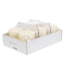 Product Pillar candle 100/80 cream 6 pcs