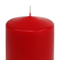 Product Pillar Candle 100/80 Red 6 Pcs