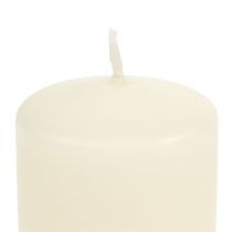 Pillar candle 120/80 cream 6pcs