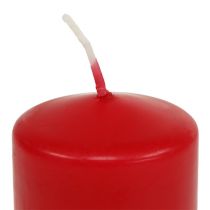 Pillar candle 150/80 red 6pcs