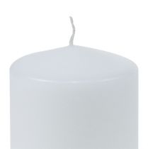 Pillar candle 150/80 white 6pcs