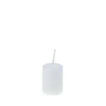 Product Pillar candles white Advent candles small candles 60/40mm 24 pcs