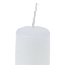 Product Pillar candles white Advent candles small candles 60/40mm 24 pcs
