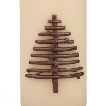Product Christmas candle candle Christmas beige 150/70mm 1pc