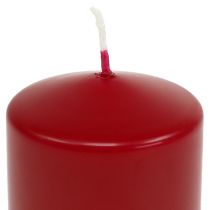 Product Pillar candles 80/80 old red 6 pcs