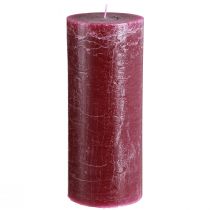 Product Berry pillar candles, 85 x 200 mm, set of 2, solid colored throughout, for decoration and ambience
