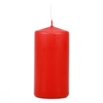 Product Pillar candles red Advent candles candles red 100/50mm 24pcs