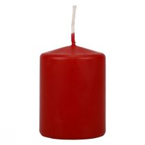 Product Pillar candles red Advent candles small old red 70/50mm 24 pcs