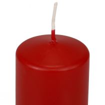 Product Pillar candles red Advent candles small old red 70/50mm 24 pcs