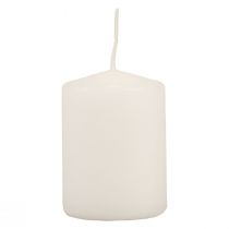 Product Pillar candles white Advent candles small candles 70/50mm 24 pcs