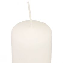 Product Pillar candles white Advent candles small candles 70/50mm 24 pcs
