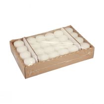 Product Pillar candles white Advent candles small candles 70/50mm 24 pcs