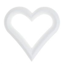 Styrofoam heart open 18cm 2pcs