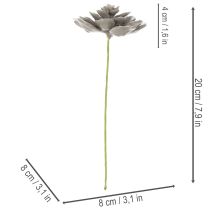 Product Artificial succulent wax artificial plant with wire 8cm 8pcs