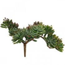 Artificial succulent to stick green, red 12cm