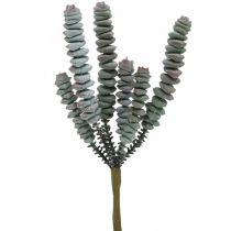 Artificial succulent green, red Artificial plant to stick 19cm