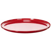 Product Decorative tray, red, minimalist design, 27cm