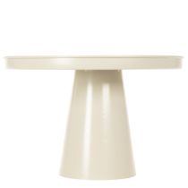 Product Round decorative tray in cream, 30 cm, on a stand for table decoration