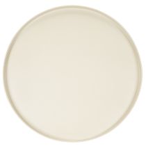 Product Decorative round beige plate with a 40 cm high base
