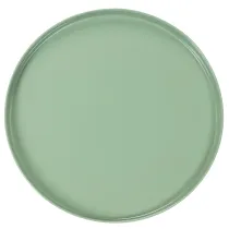 Product Round green decorative plate on a stand for table arrangement, 30cm
