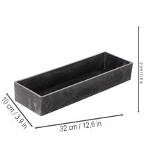Product Rectangular tray with handles, decorative tray for table, 32cm