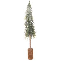 Product Artificial Christmas tree with base, frosted, as winter decoration, 90cm