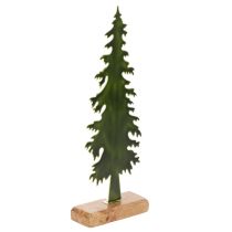 Product Decorative Christmas tree figurine with wooden base, 36cm