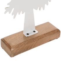 Product Decorative Christmas tree on a wooden base, table decoration, Christmas, 46cm