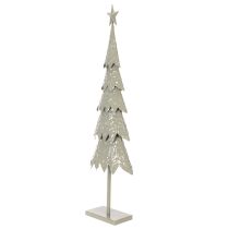 Product Decorative Christmas tree on a stand with star, festive table decoration, 74cm