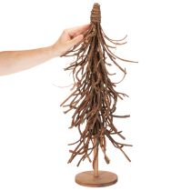 Product Decorative tree made of willow branches on a wooden base, 68cm