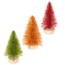 Product Miniature artificial Christmas tree for table decoration, 12cm, 6 pieces