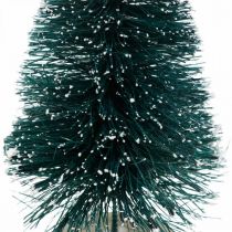 Product Mini fir snowed, winter decoration, Christmas tree H9.5cm Ø5cm 2pcs