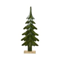Product Christmas tree wood decoration glossy green 22.5x5x50cm