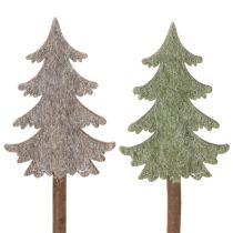 Product Decorative Christmas tree on a stick for planters and tall arrangements, 45cm, 6 pieces