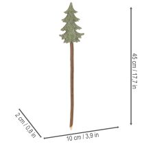 Product Decorative Christmas tree on a stick for planters and tall arrangements, 45cm, 6 pieces