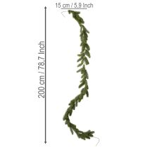 Product Artificial green fir garland for festive decoration, 200cm