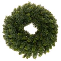 Product Artificial fir branch wreath, green, round, 50cm