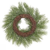 Product Artificial pine wreath, 30 cm, Christmas decoration, fir green, door wreath, Advent wreath