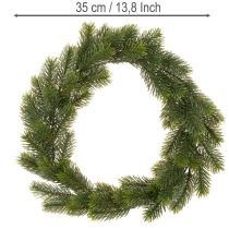Product Artificial fir green wreath for door decoration, 35cm