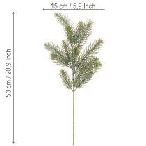Product Artificial fir branch, festive window decoration, 50cm, 3 pieces